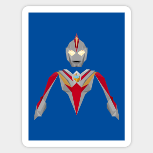 Ultraman Cosmos (Future Mode) Low Poly Style Sticker